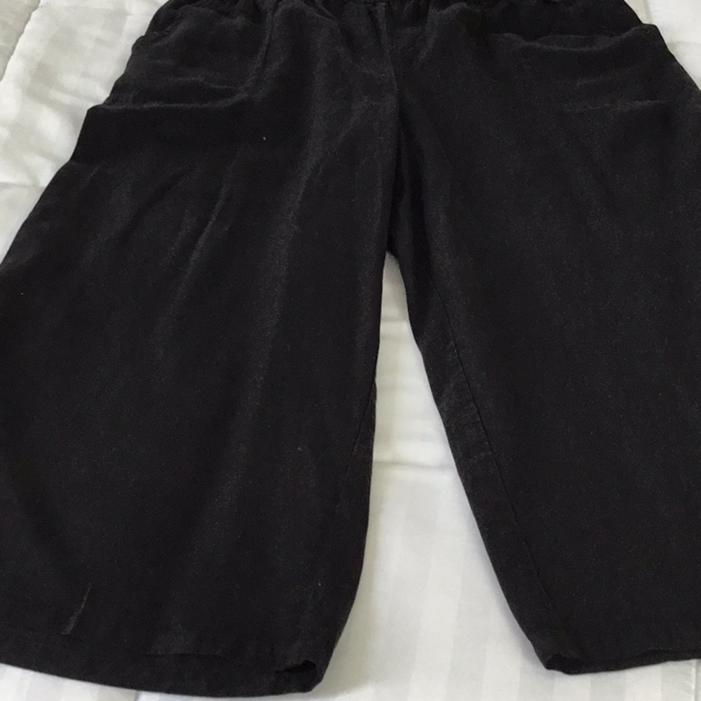 Black wide leg pants by Saks